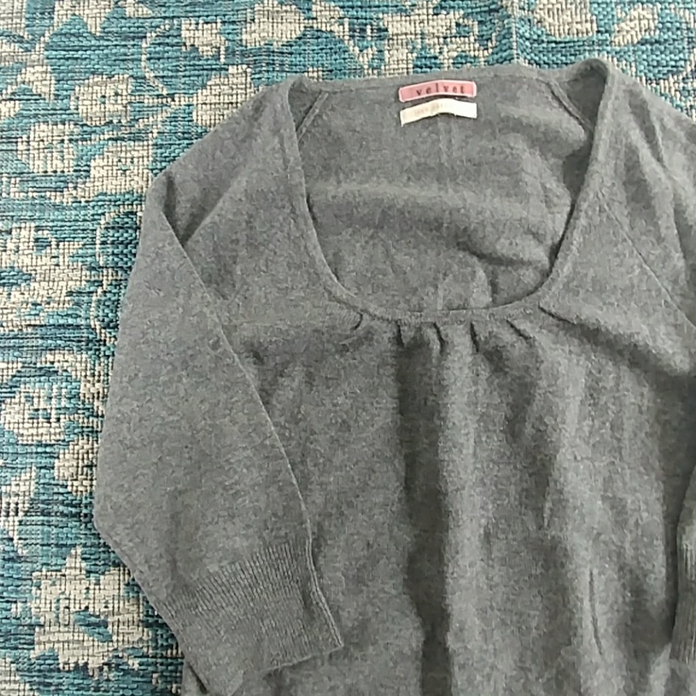 100% Cashmere Sweater Grey Tunic S